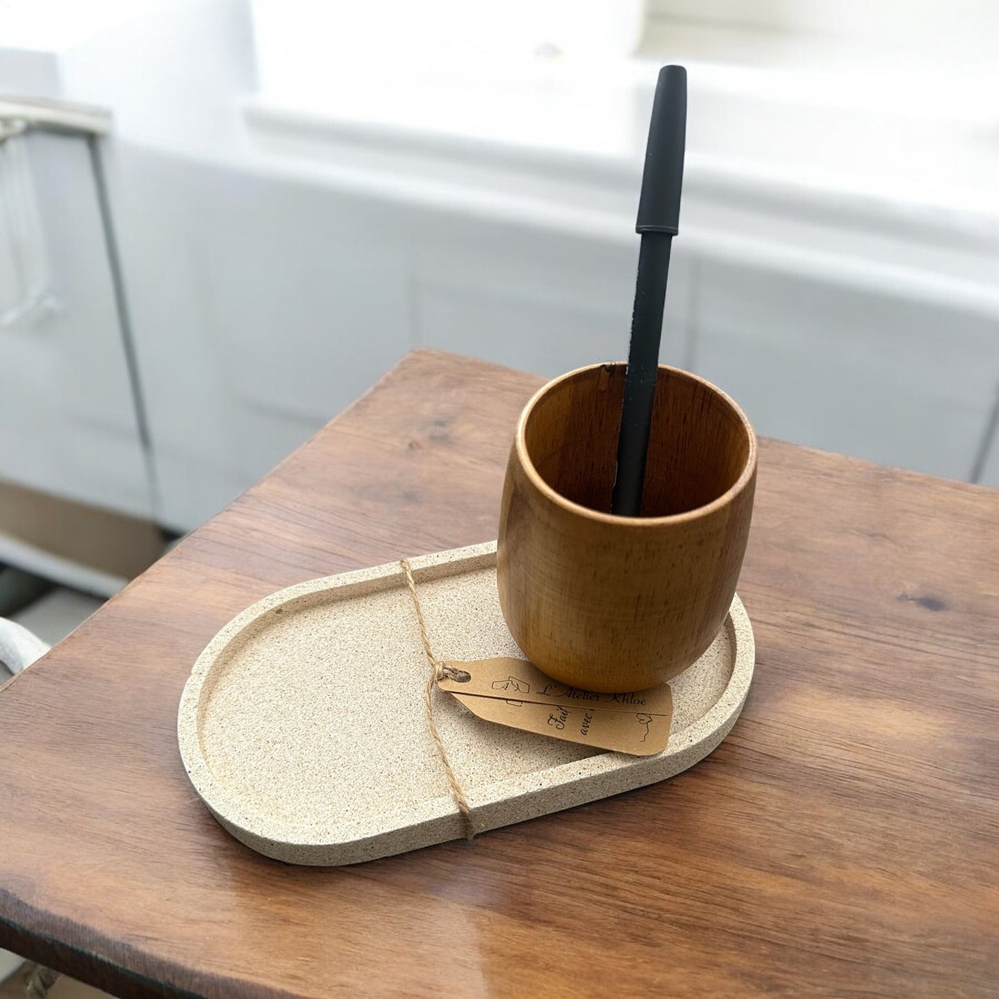 Trays, small handmade trays with a raw granite finish