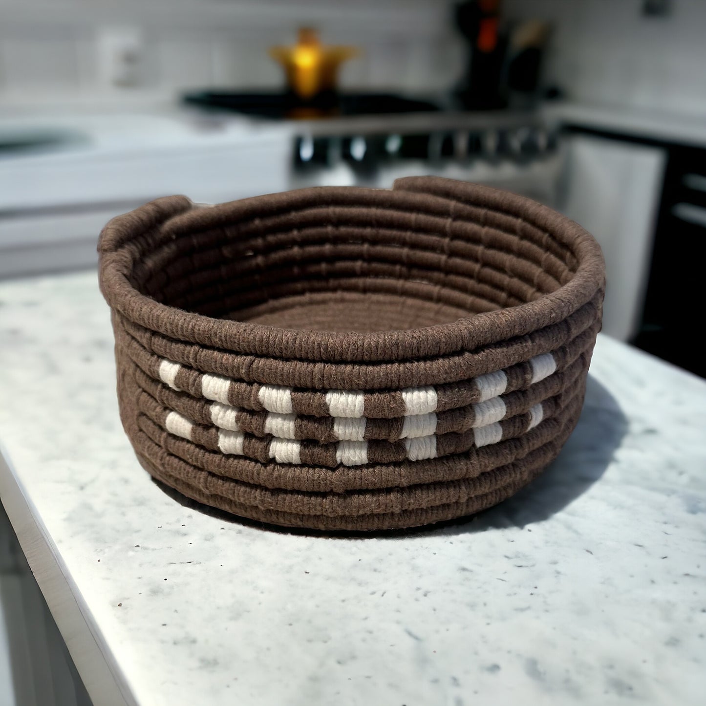 Handmade soap dish with a raw granite finish