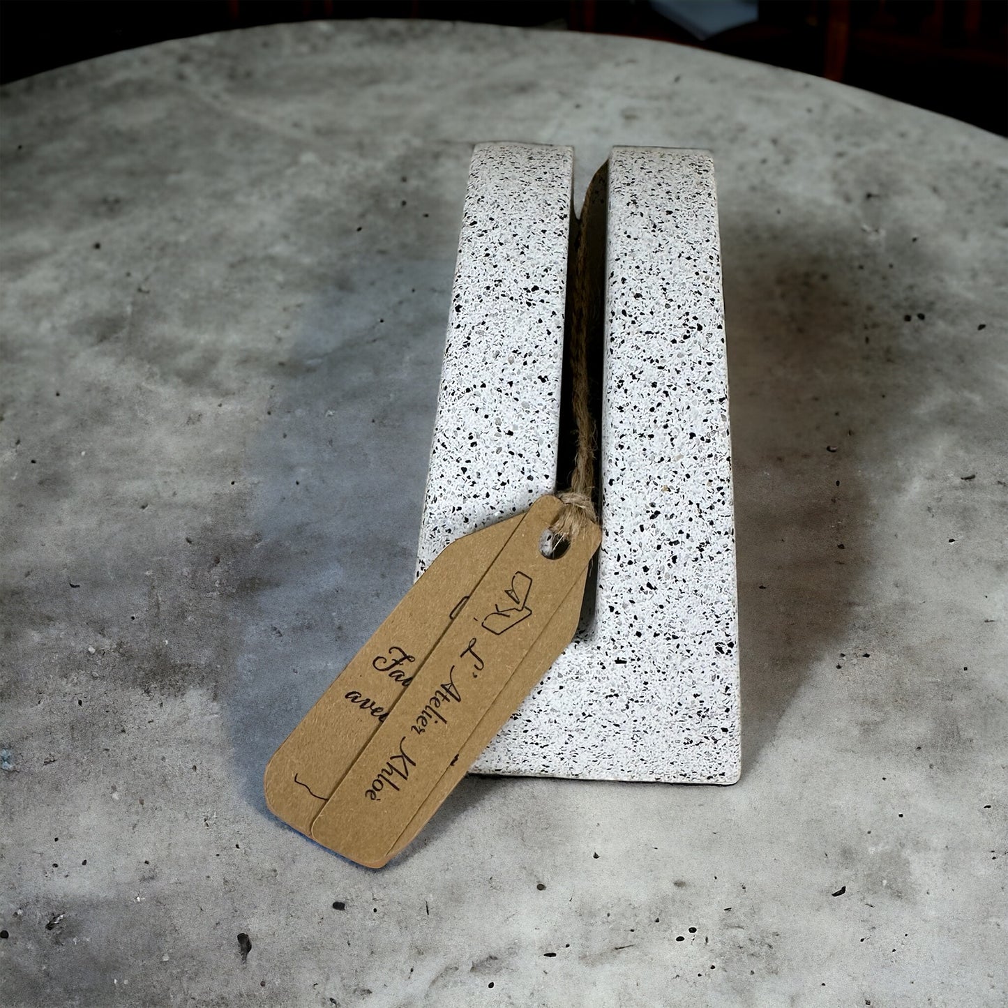 Trays, small handmade trays with a raw granite finish